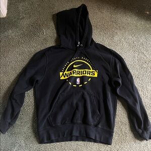 Nike NBA Medium Black & Yellow Golden State Warriors Hoodie w Pocket